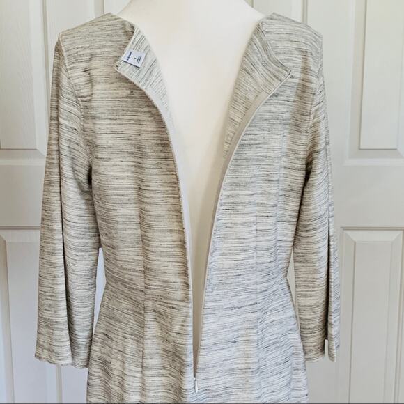 Old Navy Dress Light Gray Textured Scoop Neck 3/4 Sleeve Shift Dress Large NEW - Picture 7 of 13